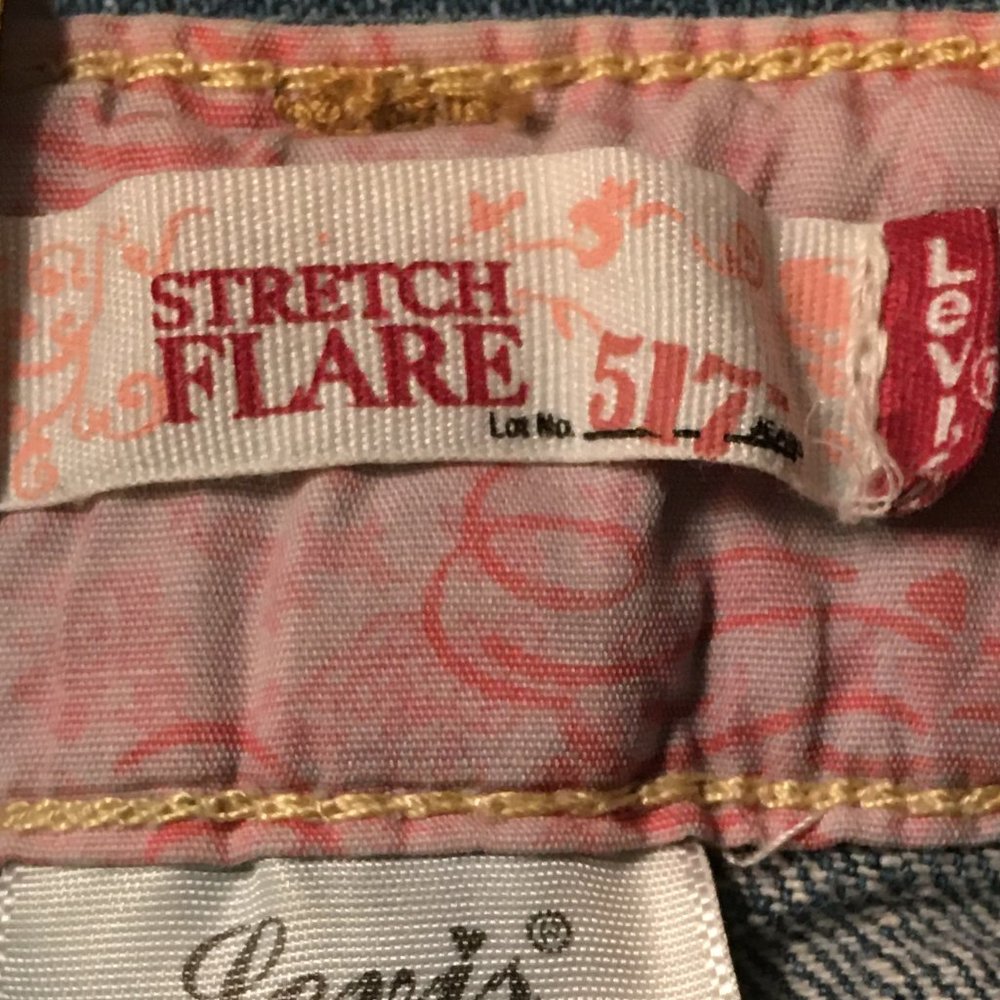 Girls LEVI'S 517 Stretch Flare "Vintage" Adjustable Waist Jeans NEW WITH TAG!_12
